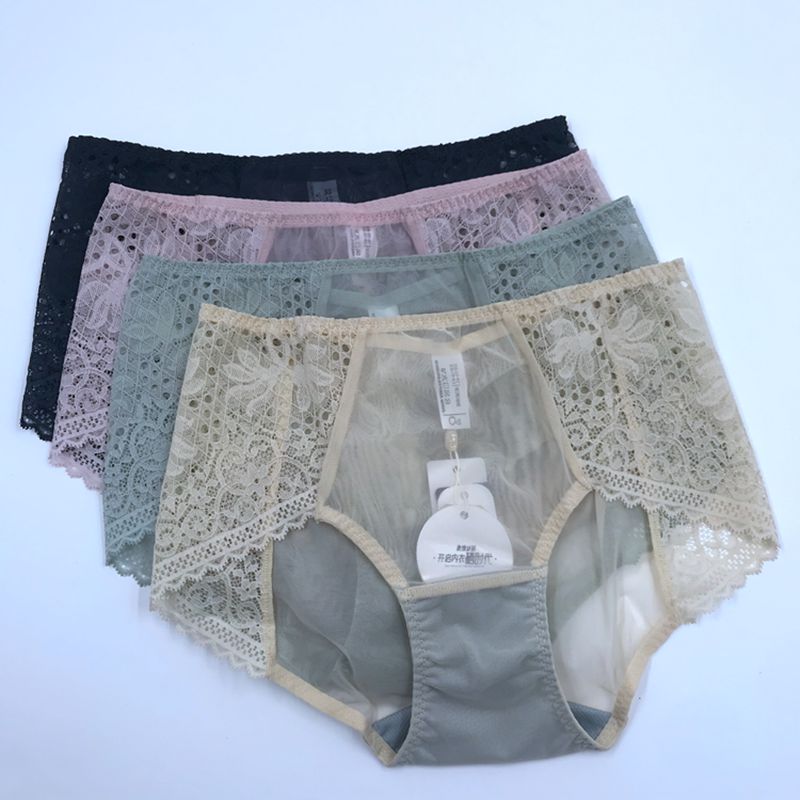 奥维丝丽网纱女士平角裤蕾丝透气