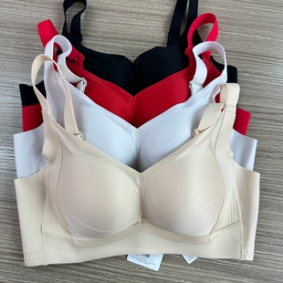 新款 莫代尔中模B杯无侧骨舒适聚拢光面内衣无磁调整文胸662