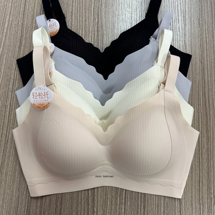 新款内衣提拉四合一高弹力细肩带无痕软支撑无钢圈光面舒适651