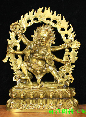 纯铜大黑天密宗可装藏