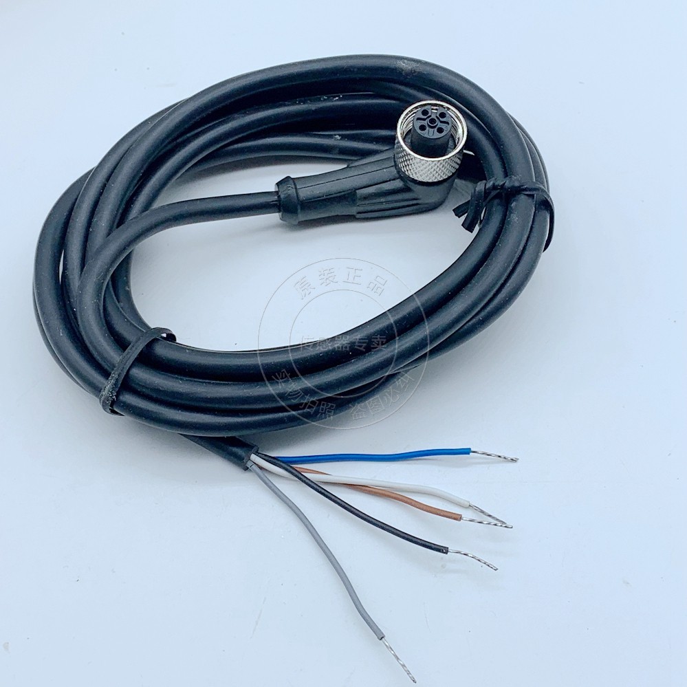 原装正品ZHELE传感器连接线/接近开关插线M12 弯头WCX12-Y02/5