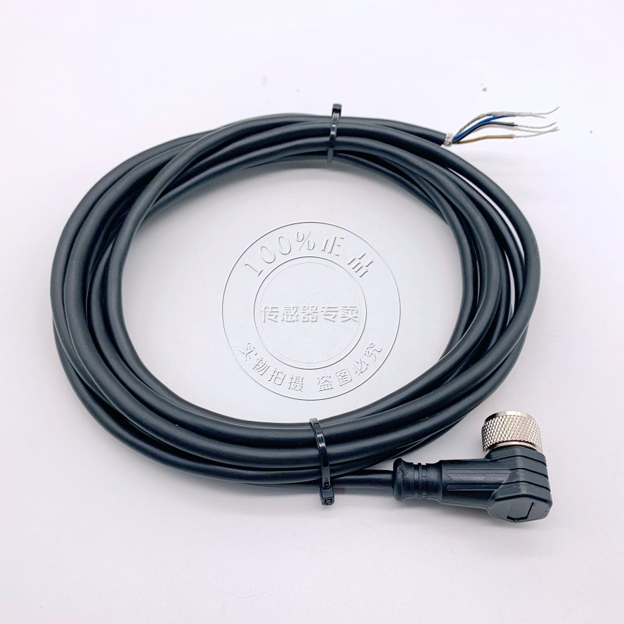 原装正品ZHELE传感器插线 WCX12P-Y03/4 屏蔽线 传感器连接线线缆