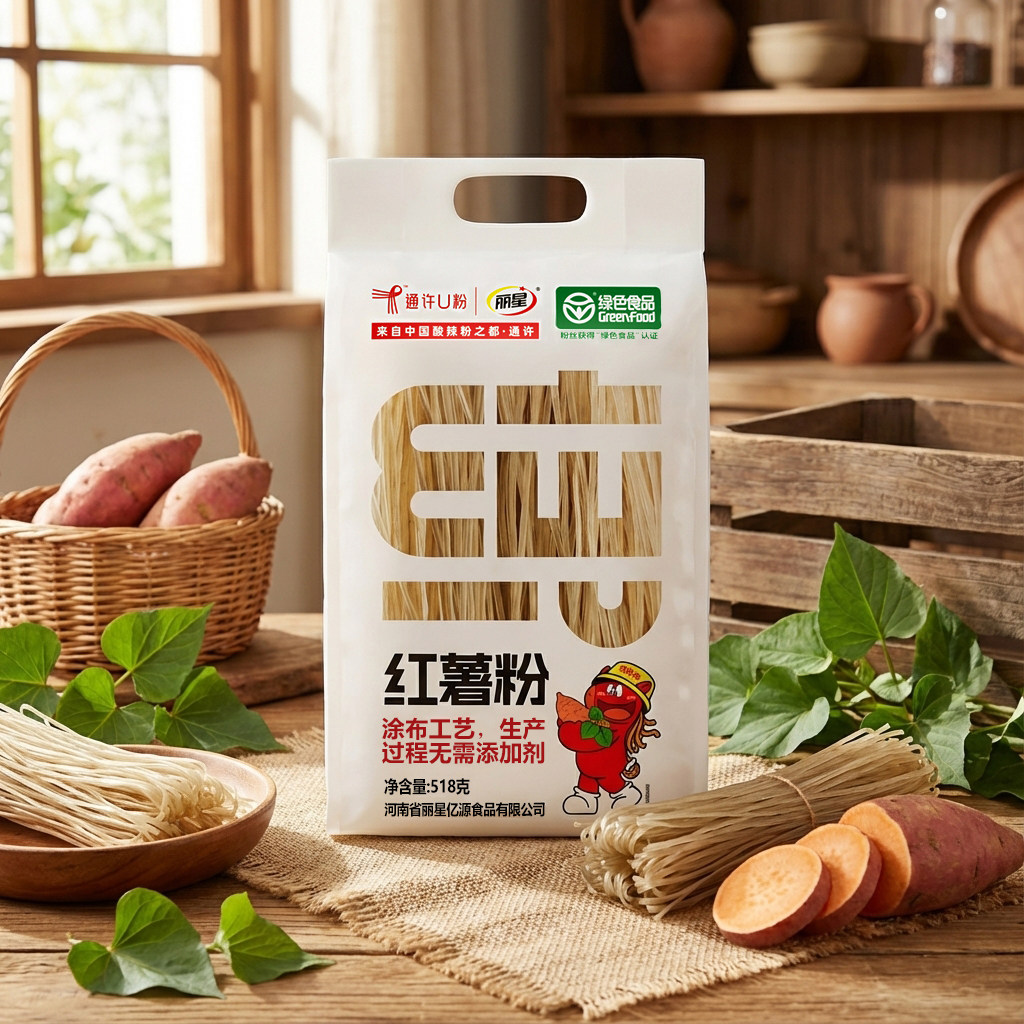 【丽星】红薯粉条518g久煮不烂粉丝爽滑筋道火锅炖菜凉拌烹饪食材