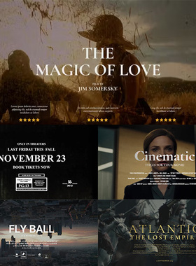 40个高品质电影纪录片字幕达芬奇模板 Cinematic Titles