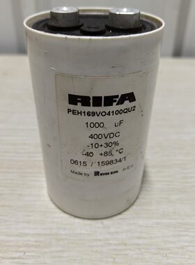 PEH169VO4100QU2瑞典RIFA力发电容400VDC 1000uF包质量