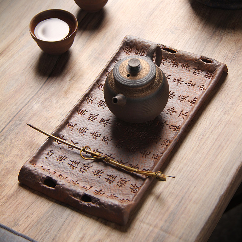 壶承盘盖碗托盘紫砂壶养壶垫复古粗陶禅意心经古朴老式茶承干泡台,餐饮具,茶道/零配,淘宝优惠券,粉丝福利购,淘宝优惠卷