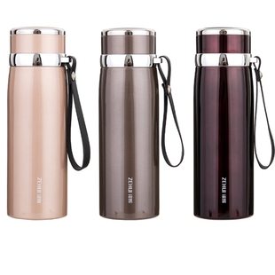 泽辉不锈钢大容量保温杯1L户外水杯泡茶杯子便携带滤网商务杯刻字