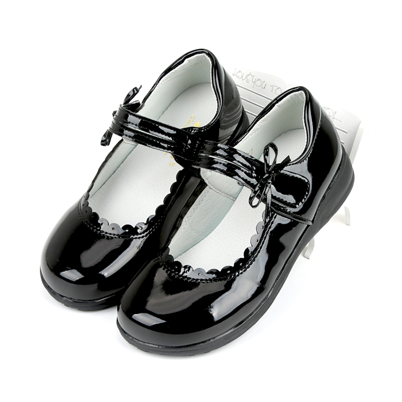 女童黑色皮鞋表演出鞋公主小皮鞋儿童学生软底单鞋礼仪校鞋中大童