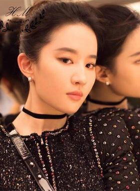 黑色丝绒CHOKER韩国经典脖链项圈