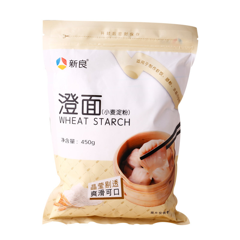 新良澄面小麦淀粉 澄粉 虾饺烧麦冰皮月饼 生粉甜点 烘焙原料450g