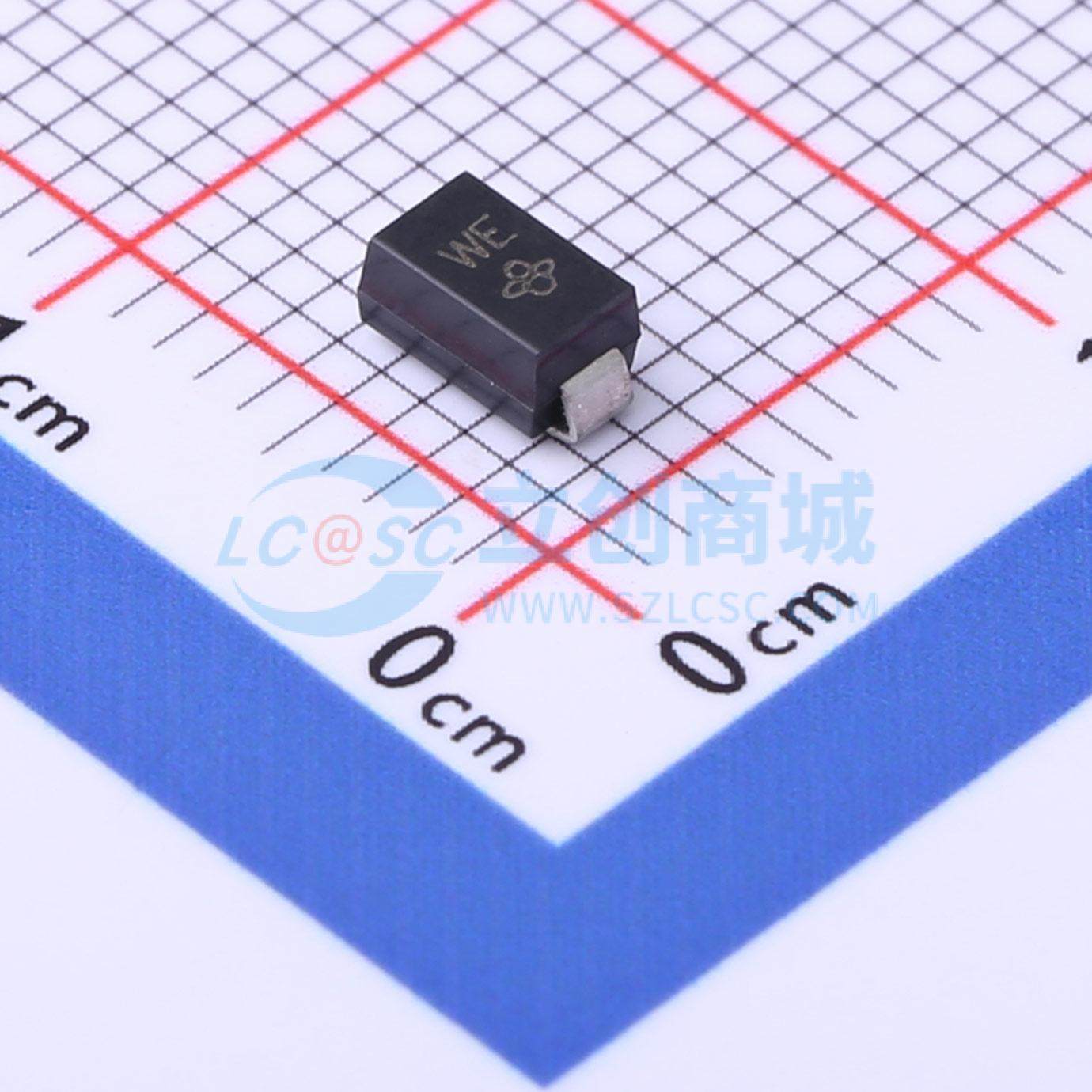 TVS/ESD管 SMAJ5.0CA SMA(DO-214AC) 5V 43.5A Prisemi(芯导)
