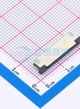 连接器 FPC-1.0AS-14PWCR-H25 SMD,P=1mm,卧贴 抽屉式 14P 上接