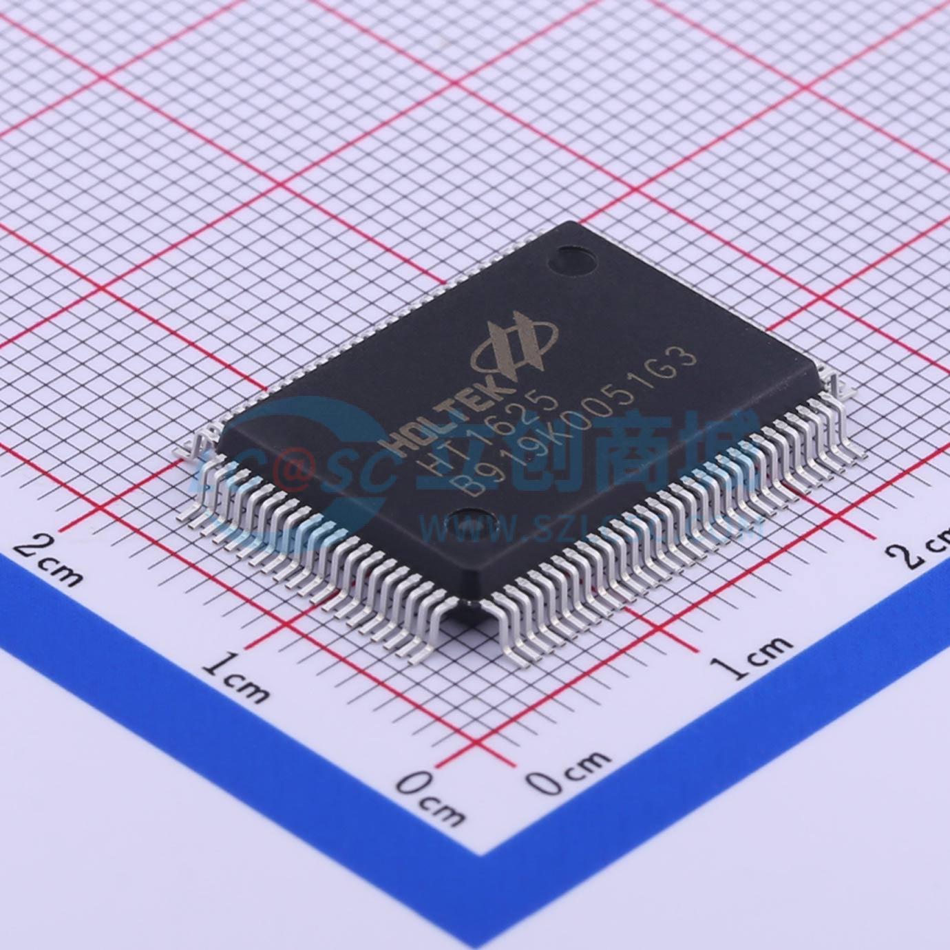LCD驱动 HT1625 QFP-100(14x20) 原装正品 电子元器件配单