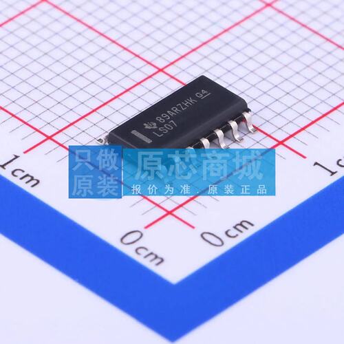 缓冲器/驱动器/收发器 SN74LS07DR SOIC-14 原装正品 电子元器件