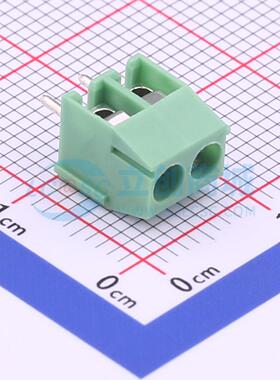 螺钉式接线端子 DB301V-3.5-2P-GN-S 插件,P=3.5mm 1x2P 原装正品