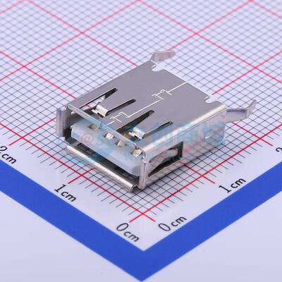 USB连接器 U-USBAS04P-F001 插件 母 直插 原装 电子元器件配单