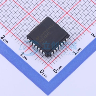 模数转换芯片ADC ADC0809CCVX/NOPB PLCC-28(11.5x11.5) 原装正品