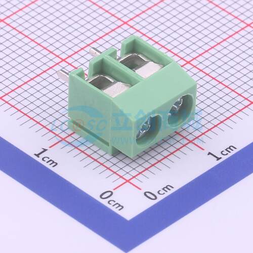 螺钉式接线端子 WJ126V-5.0-2P 插件,P=5mm 1x2P 电子元器件配单