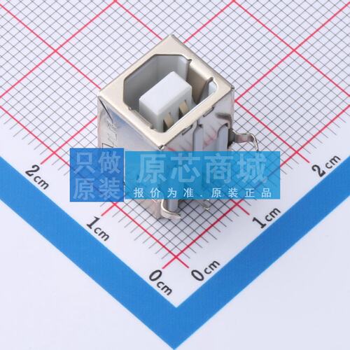 USB连接器 ZX-TYPEB-2-WCM4 插件 母 弯插 原装 电子元器件配单