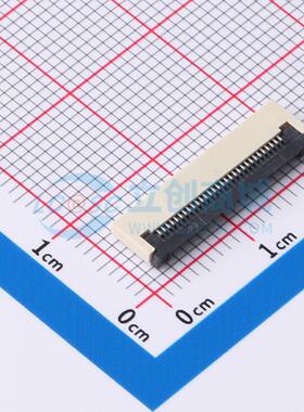 连接器 FPC-0.5FX-30PWCR-H20 SMD,P=0.5mm,卧贴 翻盖式 30P 下接
