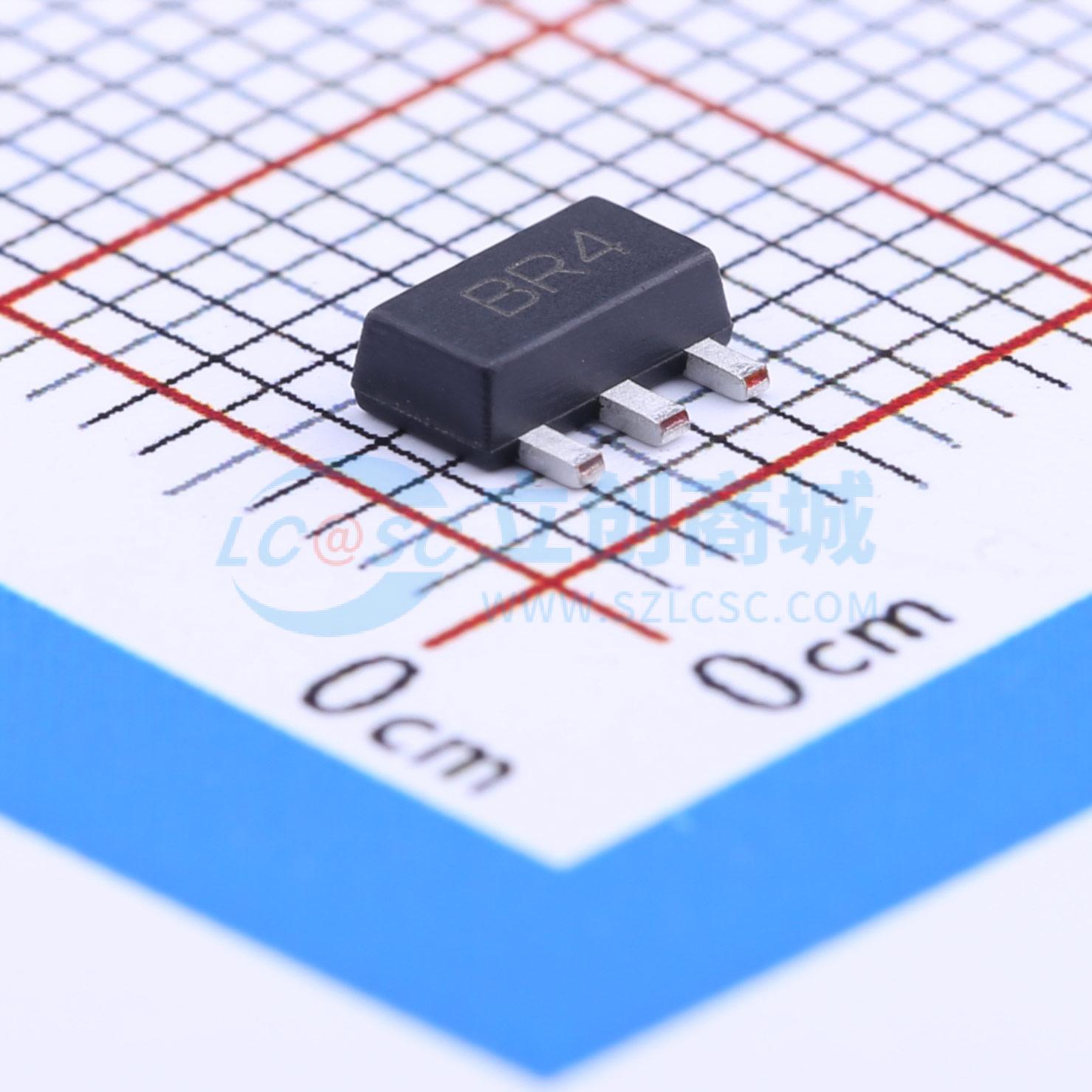 三极管(BJT) BSR33TA SOT-89-3 1A 80V DIODES(美台) 电子元器件