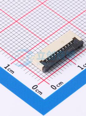 连接器 FPC-1.0FX-10PWCR-H20 SMD,P=1mm,卧贴 翻盖式 10P 下接