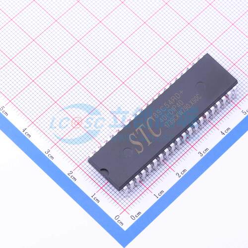 单片机(MCU/MPU/SOC) STC89C54RD+40I-PDIP40 DIP-40 电子元器件