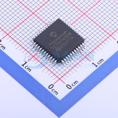 数码管驱动 TC7107ACKW MQFP-44(10x10) 原装正品 电子元器件配单