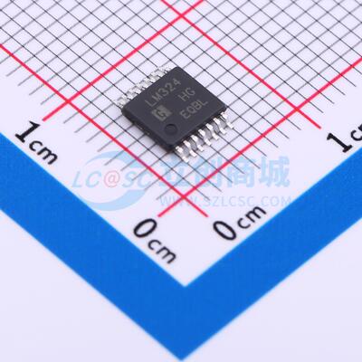 运算放大器 LM324MT/TR TSSOP-14 原装正品 电子元器件配单