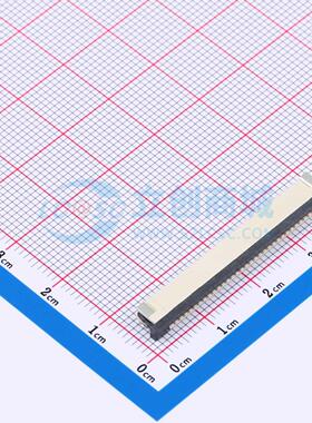 连接器 FPC-1.0AX-32PWCR-H25 SMD,P=1mm,卧贴 抽屉式 32P 下接
