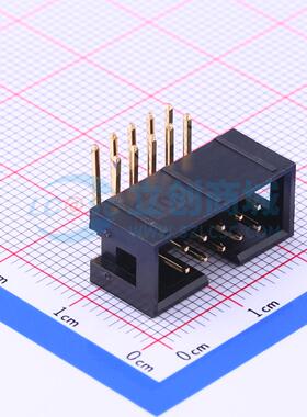 连接器 Z-231012010106 弯插,P=2.54mm 2x5P 简牛座