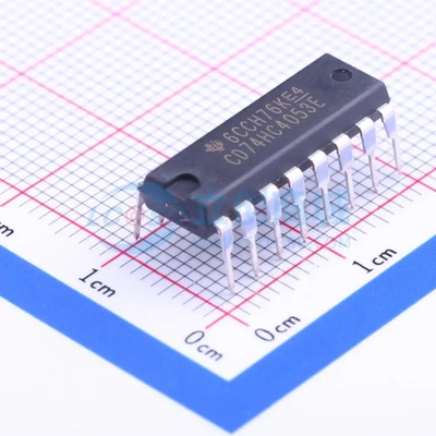 模拟开关/多路复用器 CD74HC4053E PDIP-16 原装正品