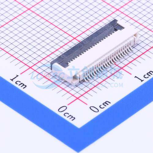 连接器 AFC01-S22FCA-00 SMD,P=0.5mm,卧贴 翻盖式 22P 下接