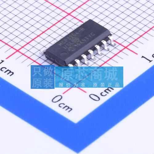 模数转换芯片ADC MCP3204-BI/SL SOIC-14 原装 电子元器件配单