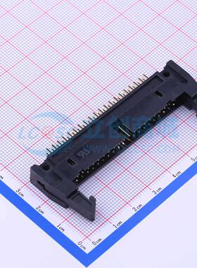 连接器 Z-230010040209 插件,P=2.54mm 2x20P 牛角扣