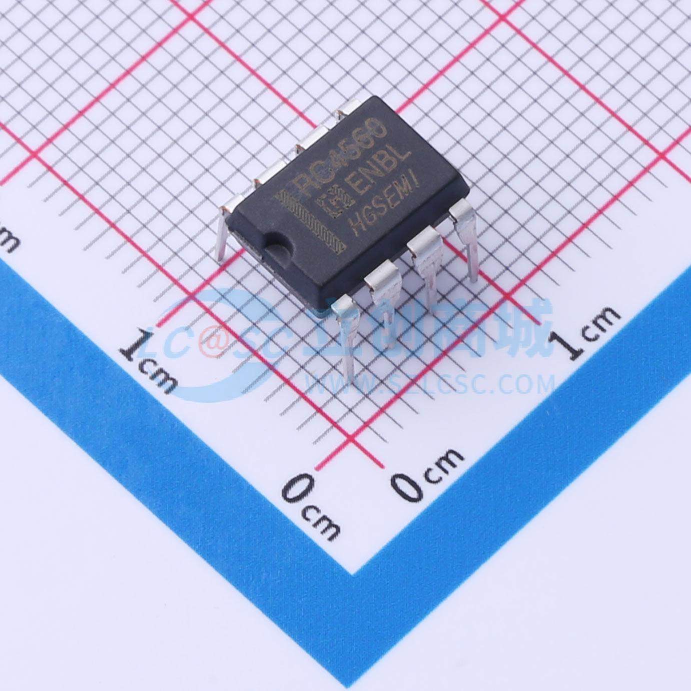 运算放大器 RC4560N DIP-8 原装正品 电子元器件配单