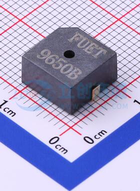 蜂鸣器 FUET-9650B-5V SMD,9.6x9.6mm 有源(内含驱动线路) 4V~7V