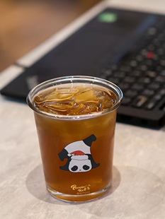 Costa圣诞熊猫咖啡杯玻璃杯吸管杯牛奶杯露营不锈钢咖啡杯拉花杯