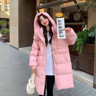 羽绒服女款冬季新款2025年韩系高级感保暖加厚白鸭绒中长款外套