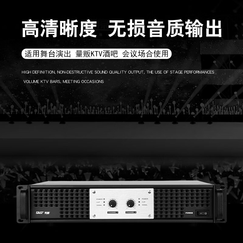 专业功放先科纯后级功放机大功率