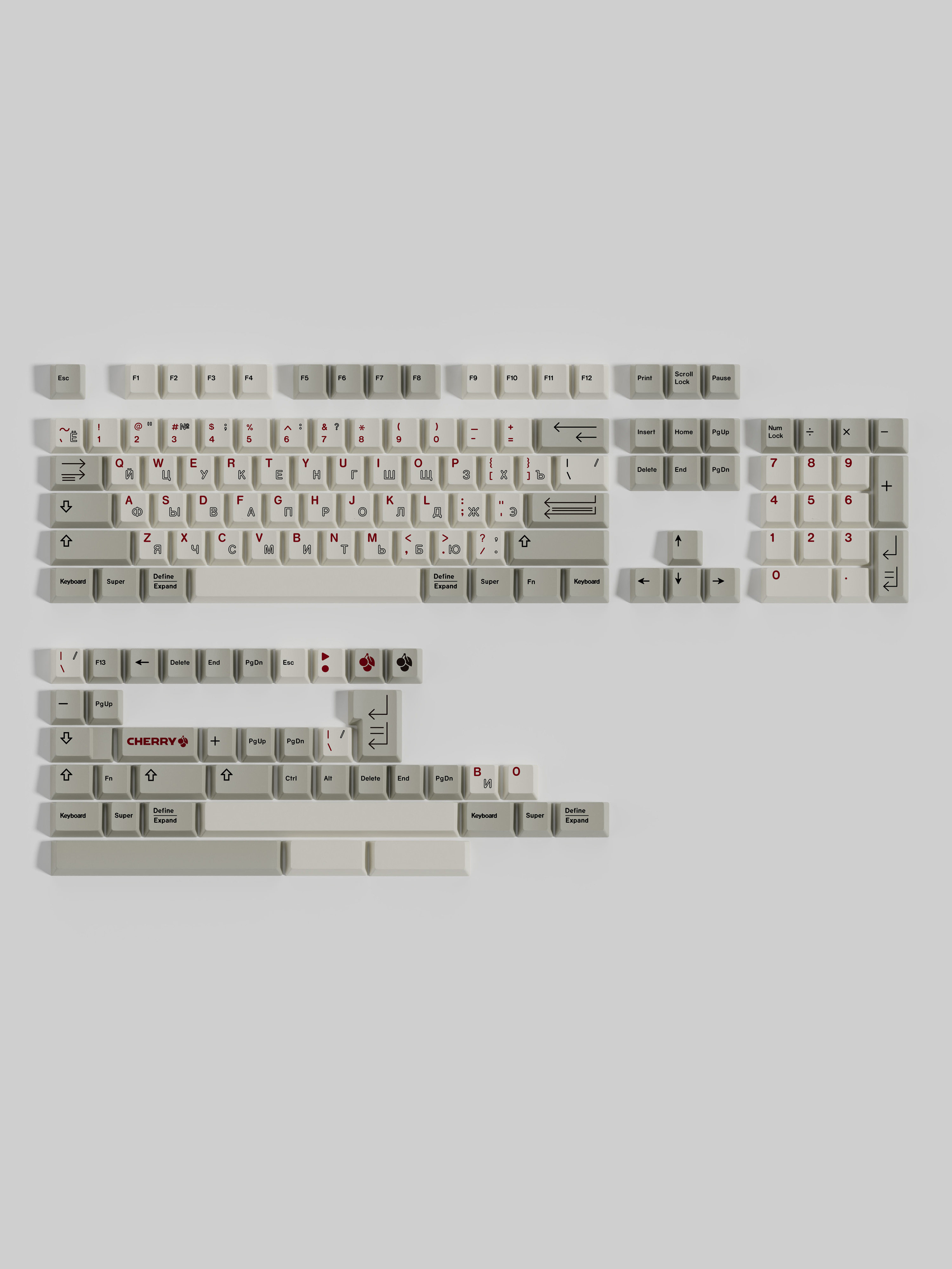 U9 L9 RETRO CUSTOM KEYBOARD PBT SUBLIMATION ORIGINAL FACTORY HEIGHT KEYCAPS RUSSIAN JAPANESE ROOT SPLIT SPACES