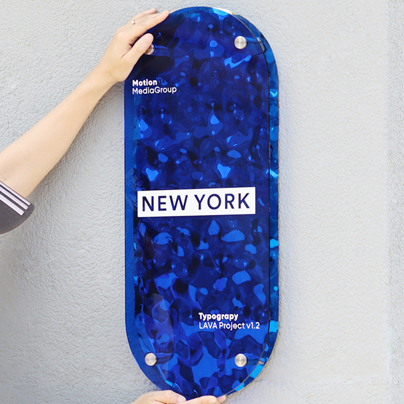 ins咖啡店牌克莱因蓝亚克力广告牌网红店铺门头招牌创意门牌定制