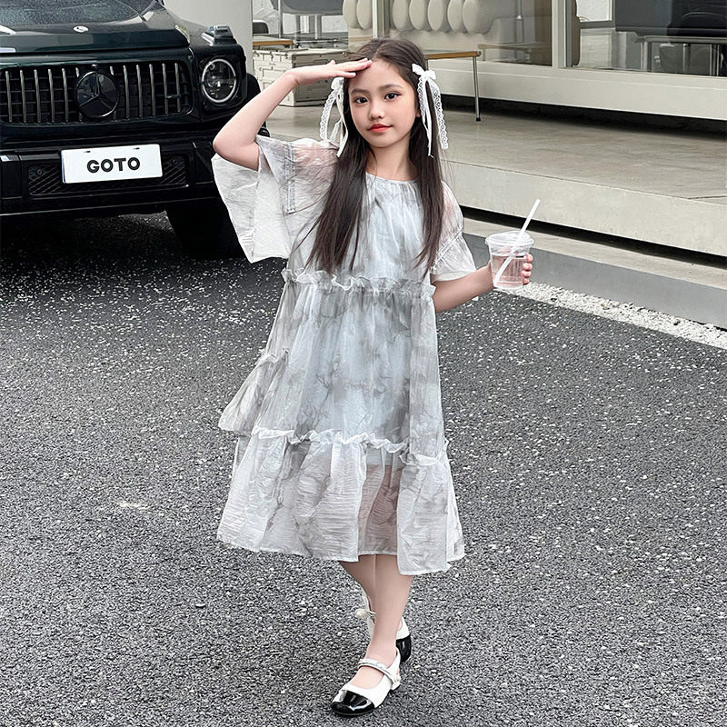 吧啦七彩摇篮巴啦啦官方旗舰店童装杰里贝比女童套装2024新款夏装