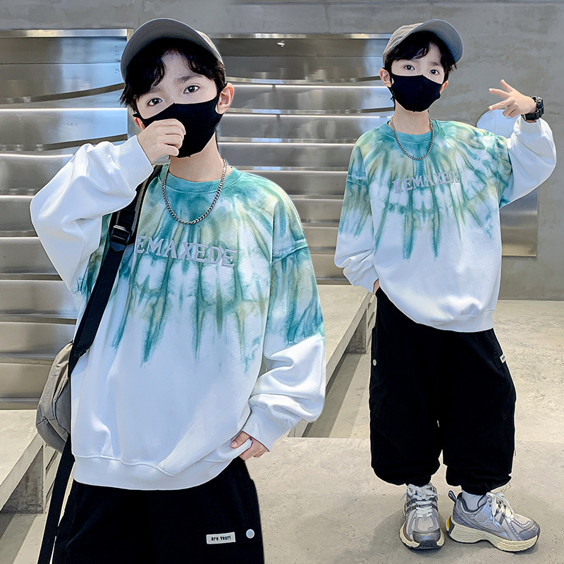 马骑顿童装小贝潮品吾名堂官方旗舰店两个小朋友小虎宝儿男童卫衣