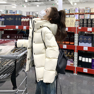 短款白色棉服8421-P200-K298图片