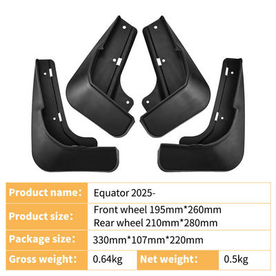 适用于福特领睿Equator 2025外贸软胶挡泥皮汽车轮胎挡泥板
