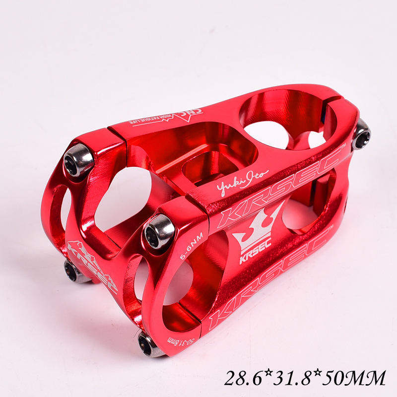 跨境KRSEC把立CNC镂空短把立山地自行车31.8*50MM越野轻量骑行