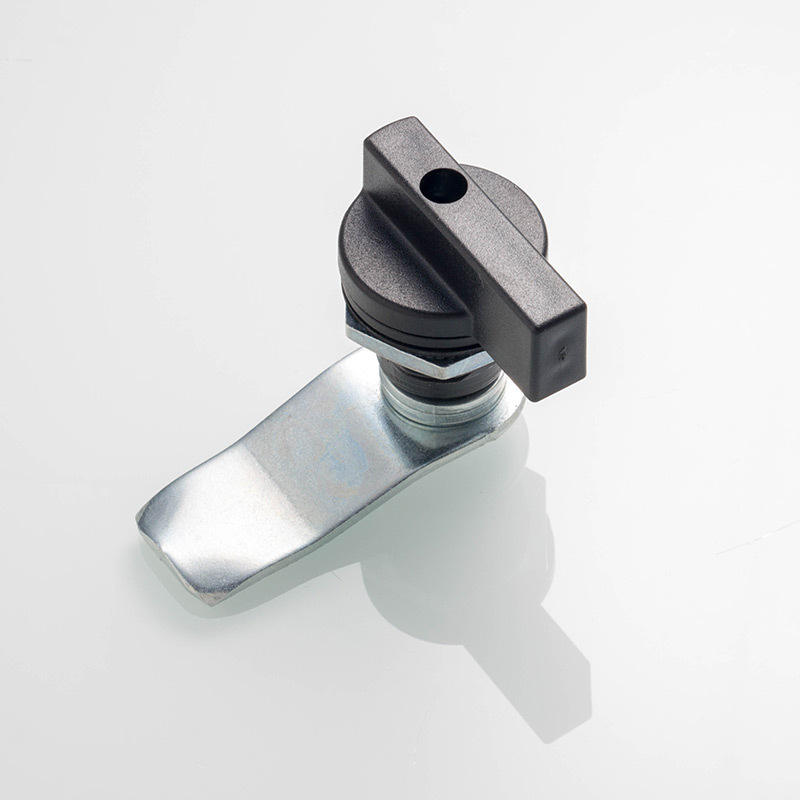 恒珠柜锁MS406黑色配电箱锁电柜箱锁转舌锁配电柜锁厂家直发