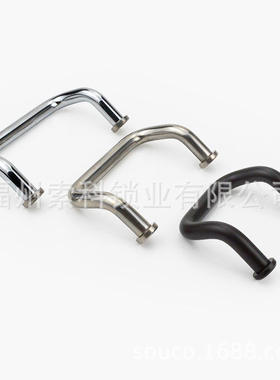 折弯角型拉手 不锈钢工业柜 门把手铝合金黑色带垫圈门提手UHFNSZ