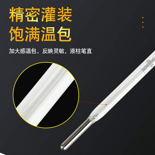 带证书出厂报告一等/二等标准水银温度计高精密0.1工业级实验室用